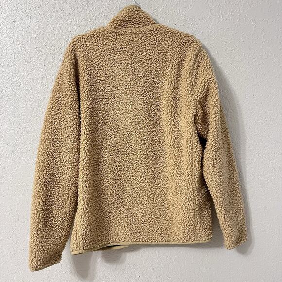 Abercrombie & Fitch Men’s Sherpa Teddy Fleece Zip Up Jacket Outerwear Cozy Large - Picture 4 of 9